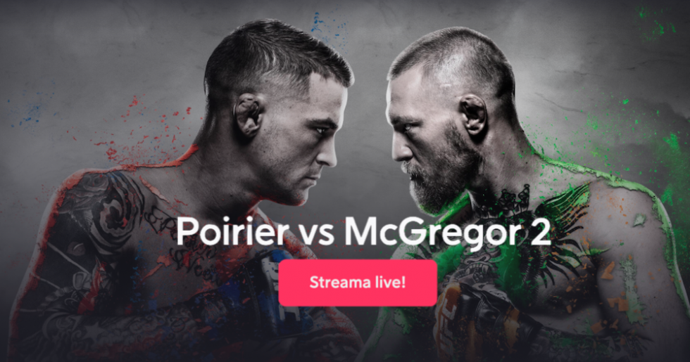 Dustin Poirier vs Conor McGregor TV kanal